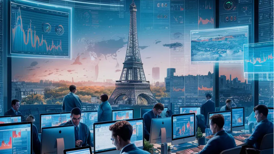 Representación de transformación digital en empresas